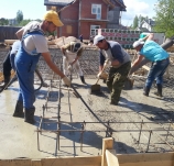 Начало строительства дома в Киссолово